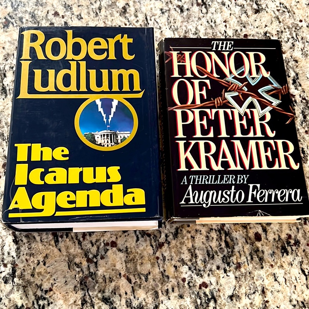 Lot of 2 Spy Espionage Novels Dust Jacket Hard Cover